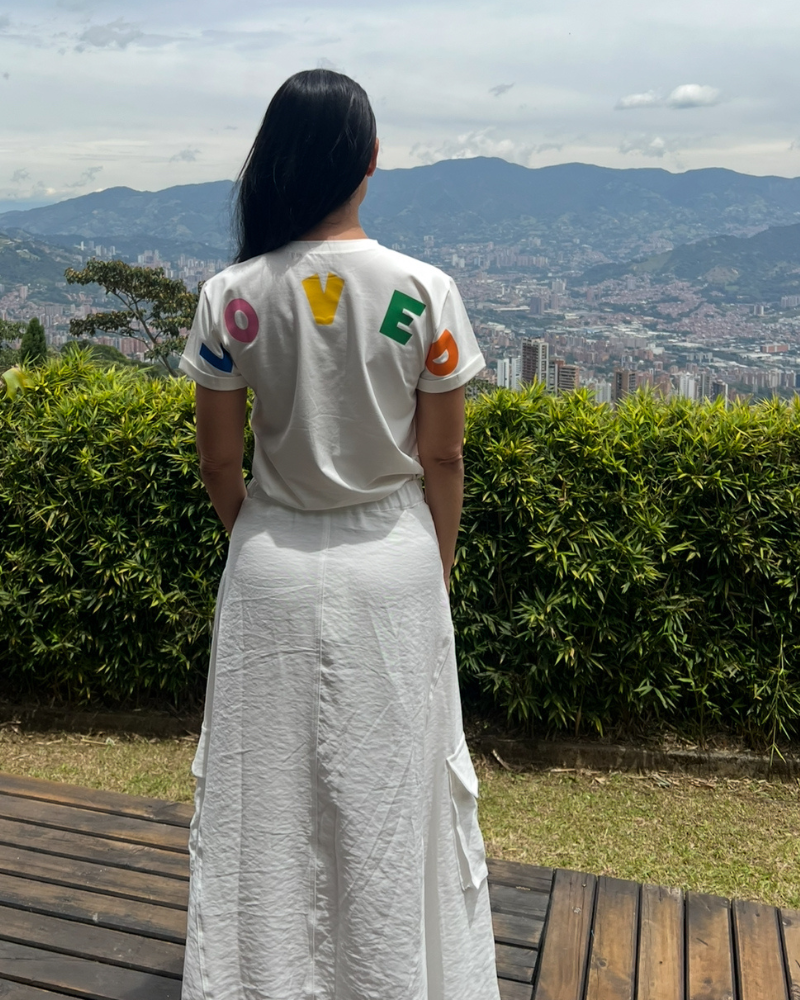FALDA CARGO BLANCO