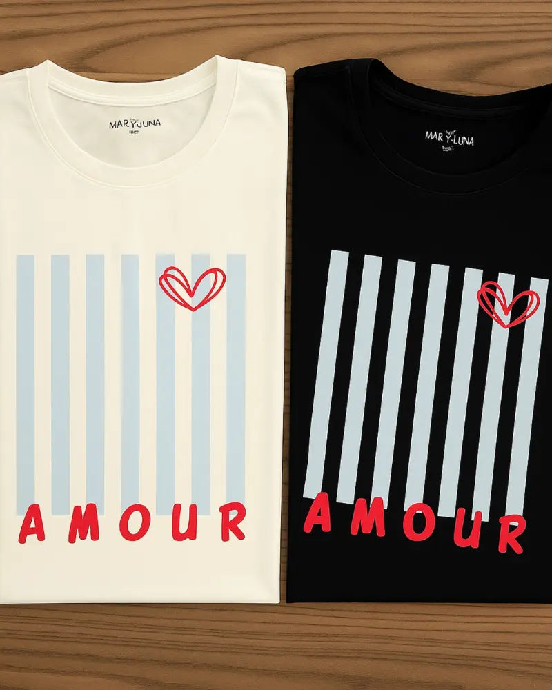 CAMISETA AMOUR NEGRA