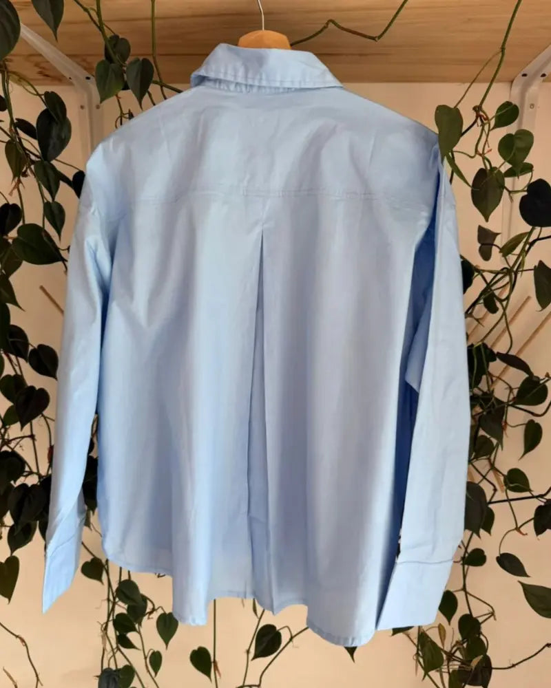 CAMISA ABEJAS AZUL OVERSIZE