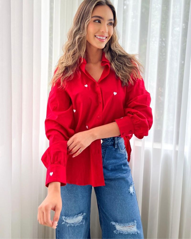 CAMISA JUANA ROJO