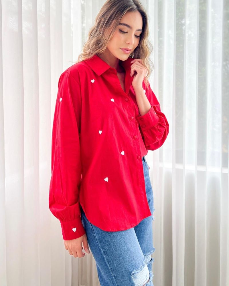 CAMISA JUANA ROJO