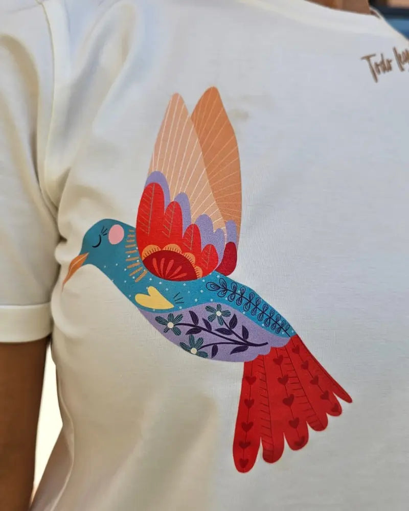 CAMISETA COLIBRI MARFIL TODO LLEGA A SU TIEMPO