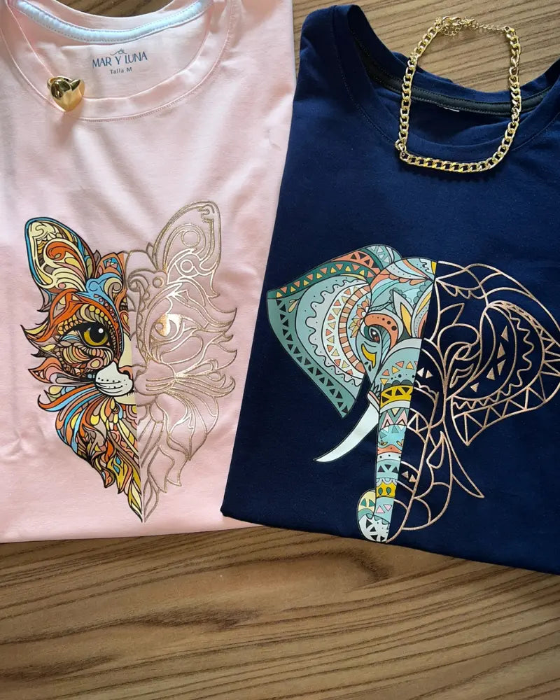 CAMISETA ELEFANTE METALICO