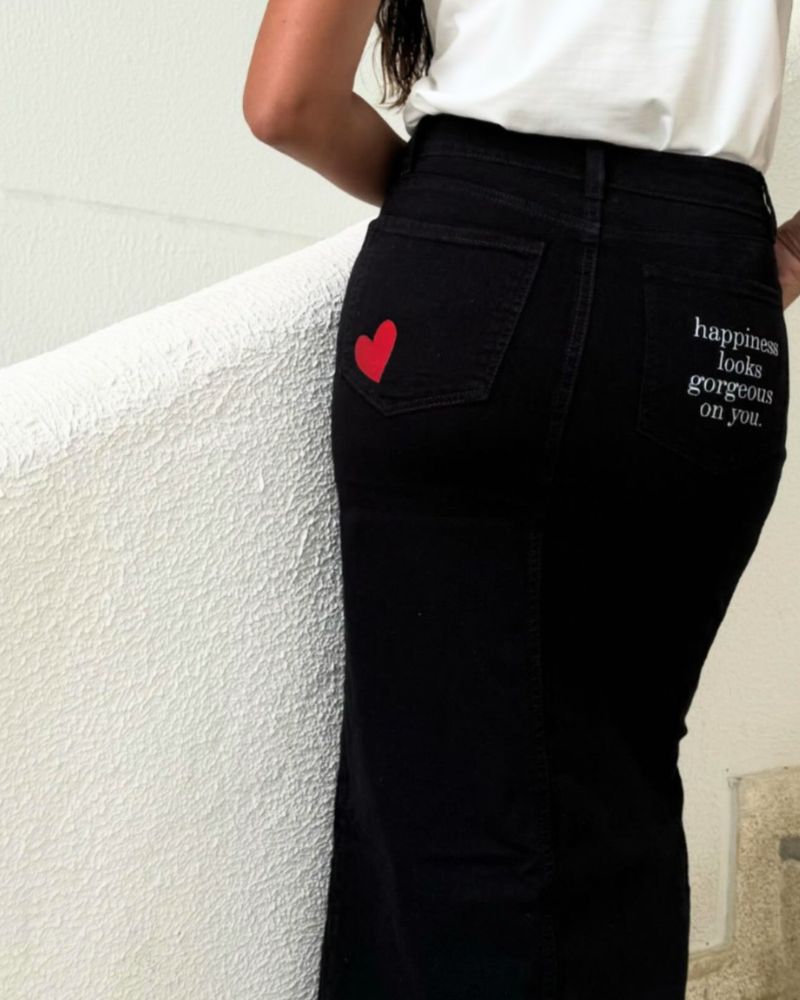 FALDA NEGRA 3 CORAZONES