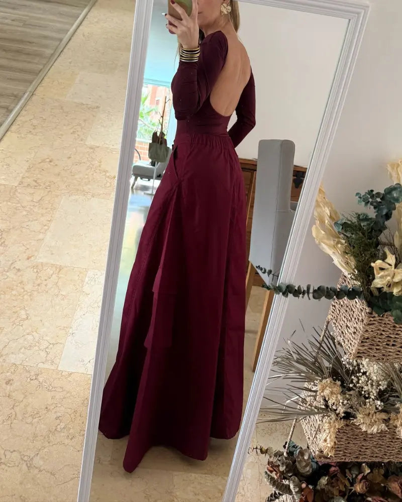 FALDA CARGO BURGUNDY