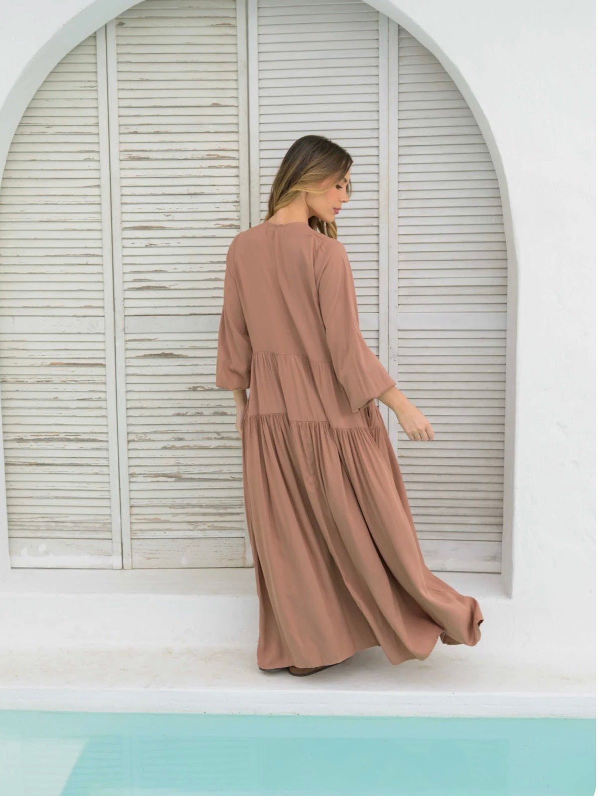 VESTIDO ELOISA PLANE TOFFEE
