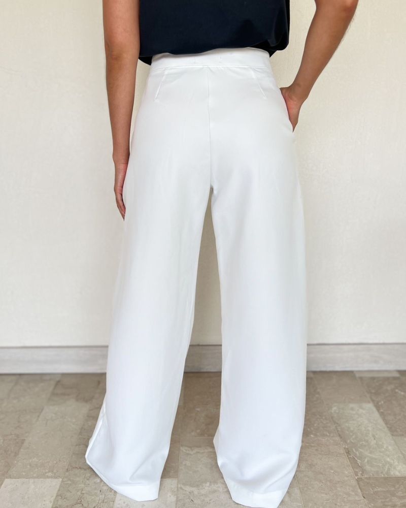 PANTALON NOCHE DE VIENA BLANCO