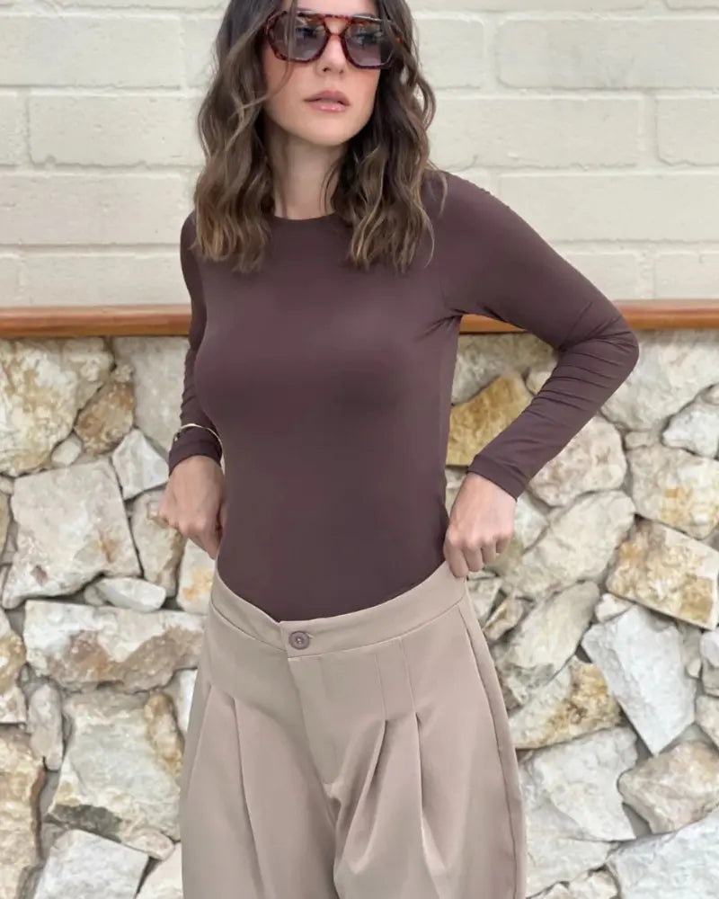 PANTALON NOCHE DE VIENA CARAMELO