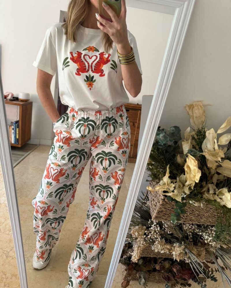 PANTALON TIGRES Y PALMERA