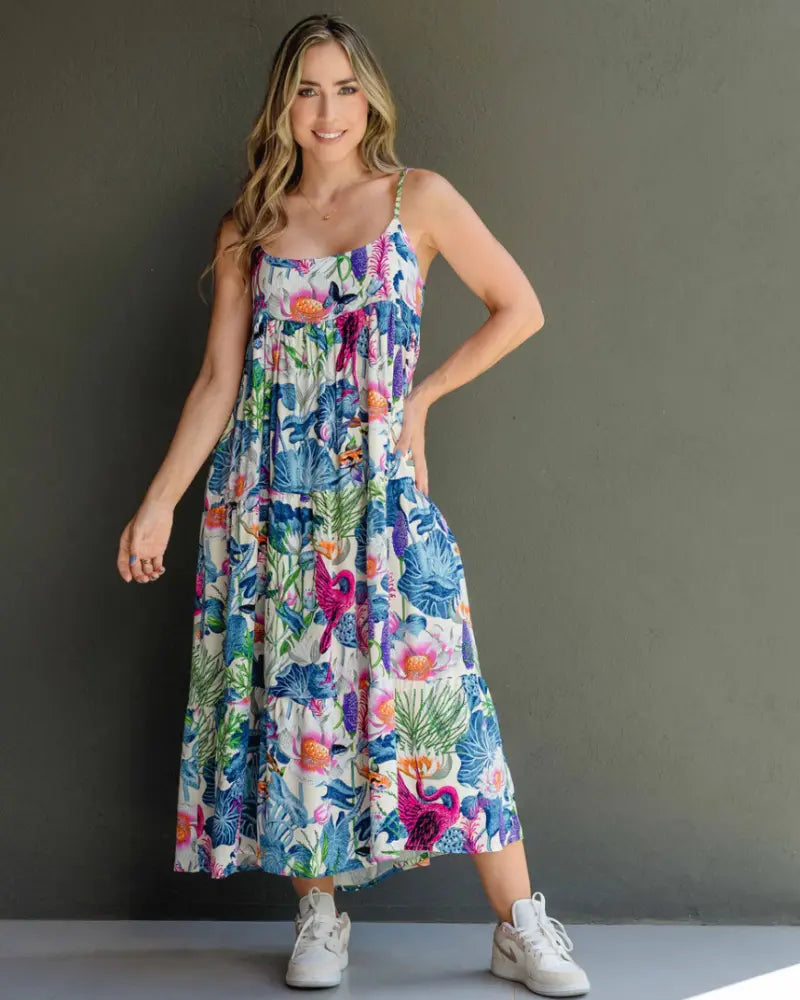 VESTIDO CEREZA TROPICAL