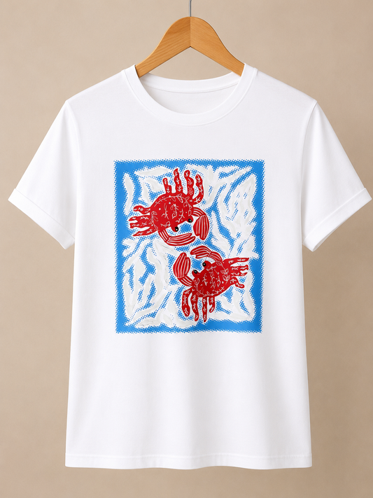 CAMISETA CANGREJO MARFIL ULTIMA UNIDAD