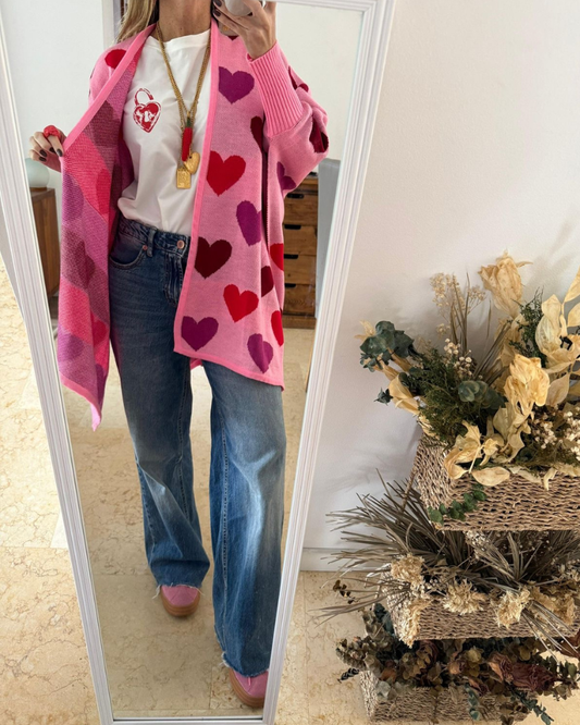 CAPA ROSADA CORAZONES