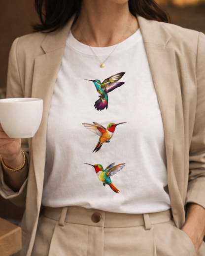 CAMISETA 3 COLIBRIES