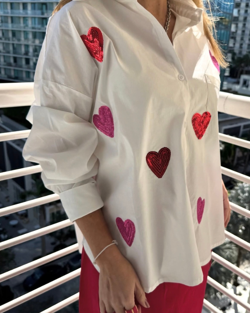 CAMISA BRILLA TU CORAZON OVERSIZE