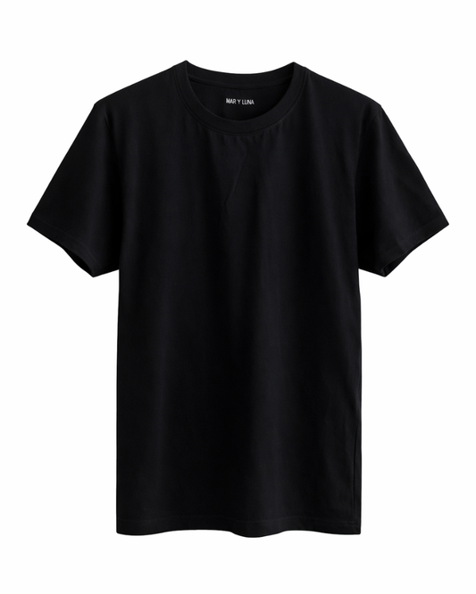 CAMISETA ESENCIAL NEGRO OVERSIZE