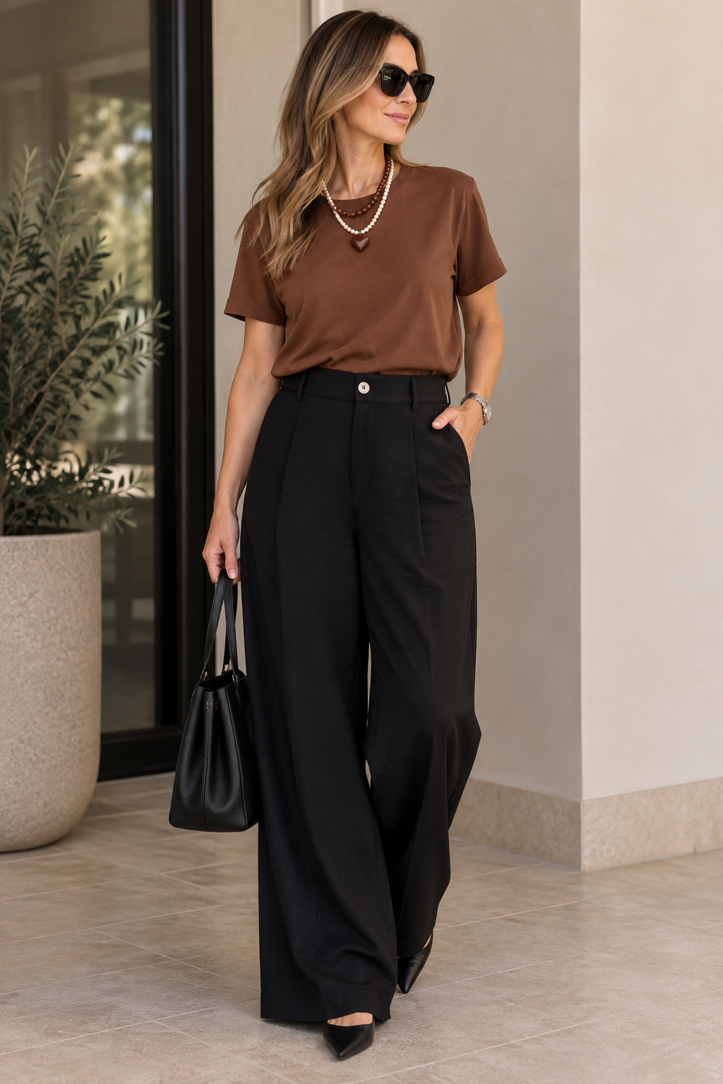 CAMISETA ESENCIAL MOCCA OVERSIZE