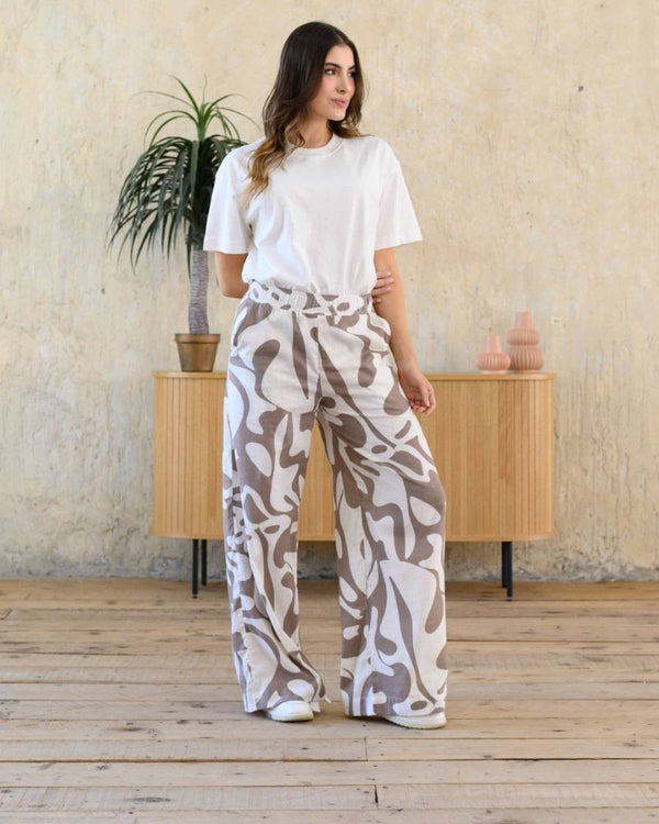 PANTALON CANDE ELIZA CARAMELO