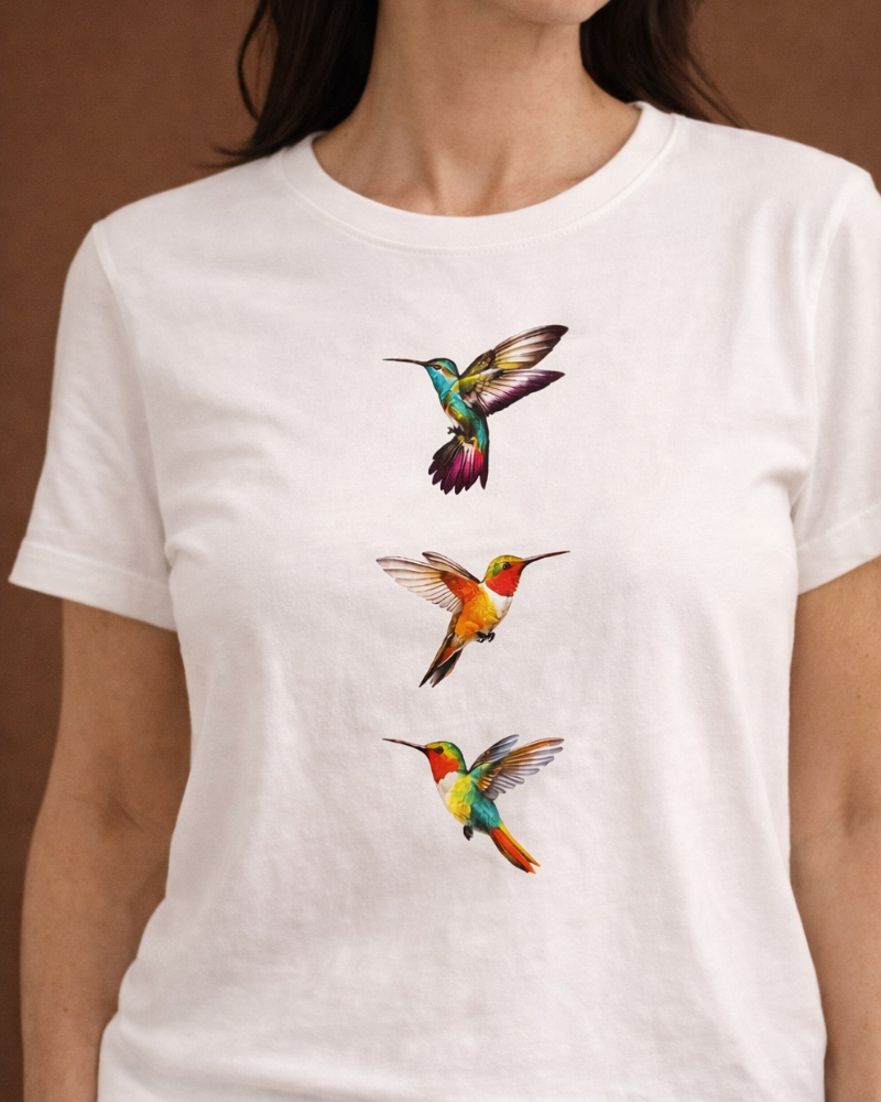 CAMISETA 3 COLIBRIES