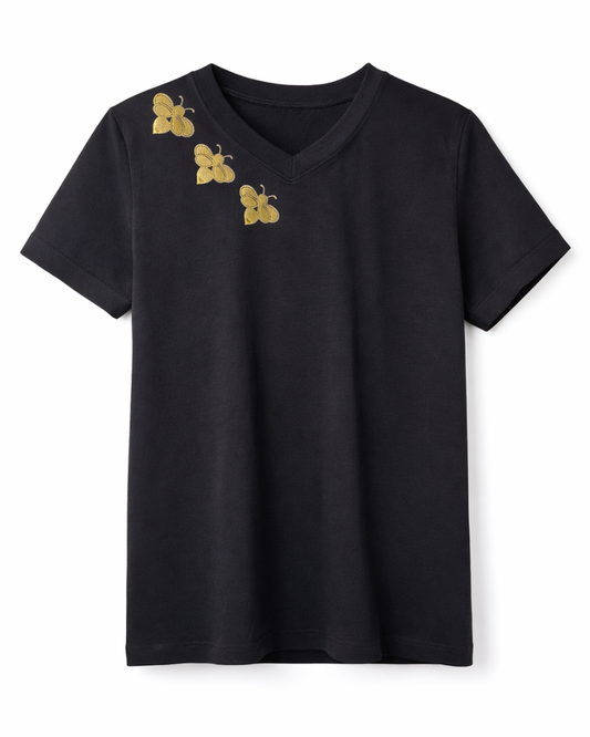 CAMISETA ABEJAS CUELLO V