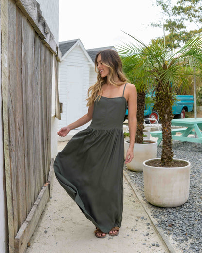 VESTIDO RAFAELA PLANE VERDE