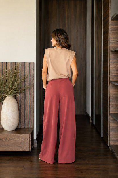 PANTALON VIENA TINTO