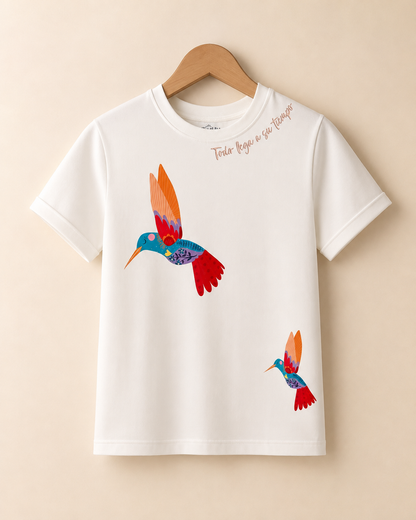 CAMISETA TODO LLEGA A SU TIEMPO, NIÑA