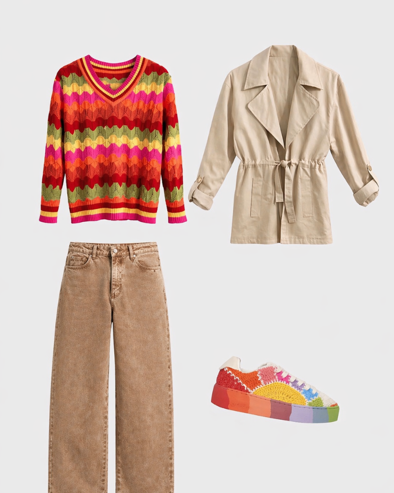 SACO CALADO COLORES