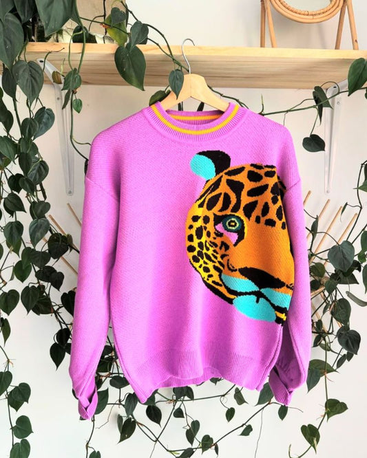 SACO LEOPARDO MAGENTA