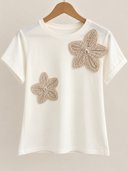 CAMISETA FLOR DE NACAR