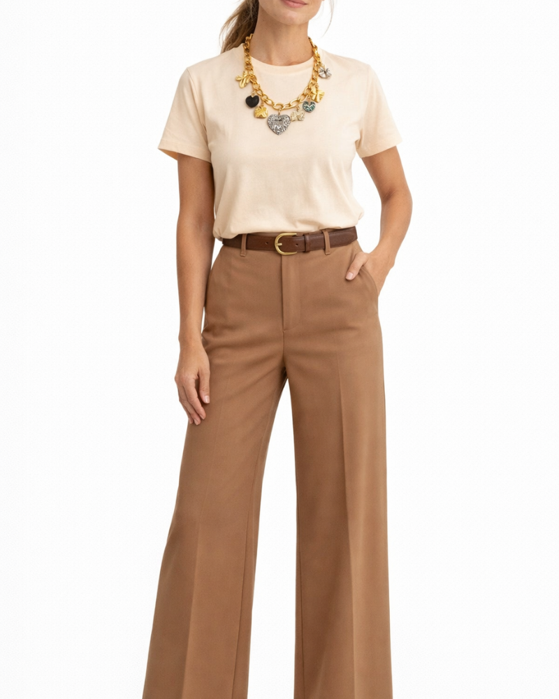 CAMISETA ESENCIAL PERLA OVERSIZE