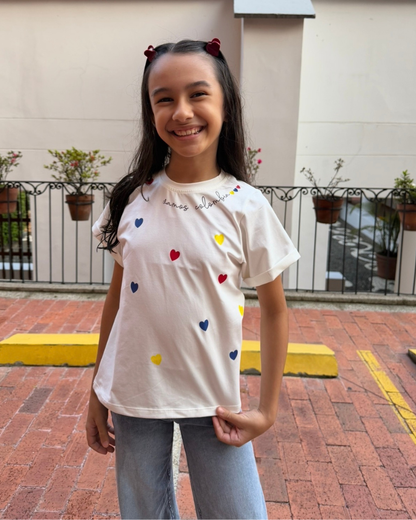 CAMISETA VAMOS COLOMBIA NIÑA