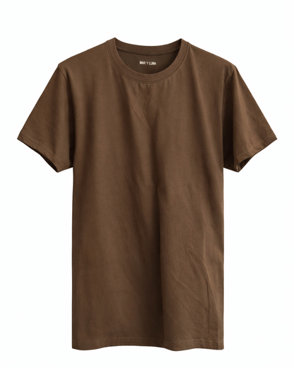 CAMISETA ESENCIAL MOCCA OVERSIZE