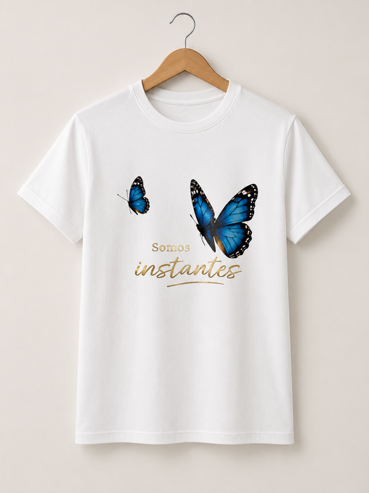 CAMISETA MARIPOSA SOMOS INSTANTES