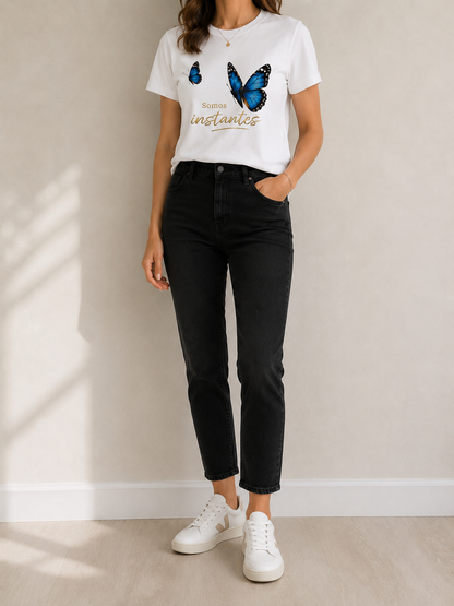 CAMISETA MARIPOSA SOMOS INSTANTES