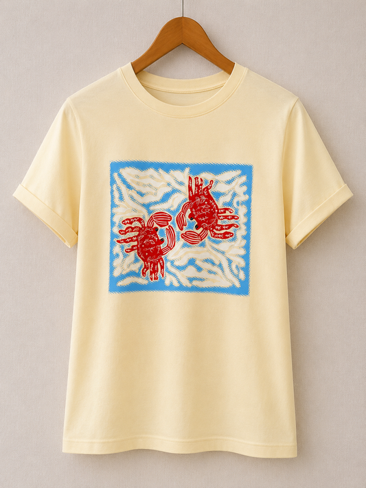 CAMISETA CANGREJO VAINILLA ULTIMA UNIDAD