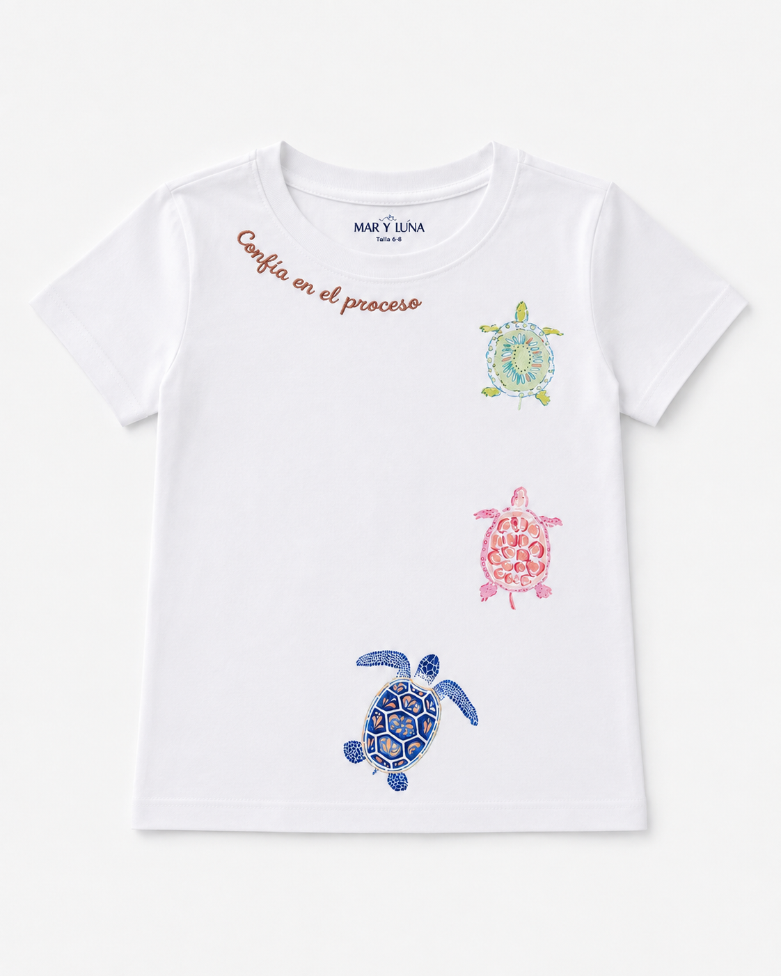 CAMISETA CONFIO EN EL PROCESO, TORTUGA NIÑA