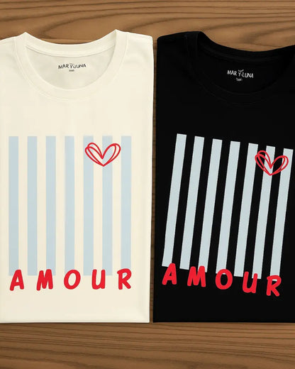 CAMISETA AMOUR NEGRA