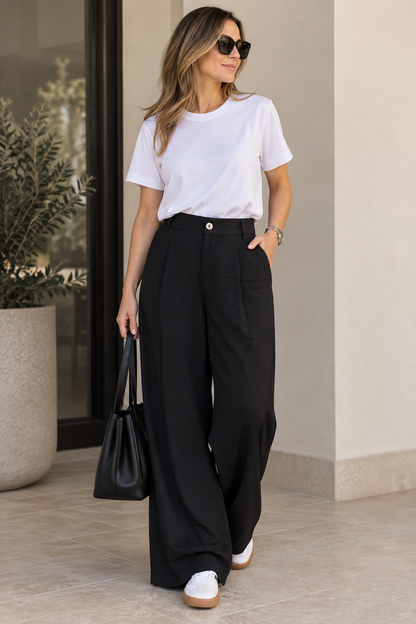 CAMISETA ESENCIAL MARFIL OVERSIZE