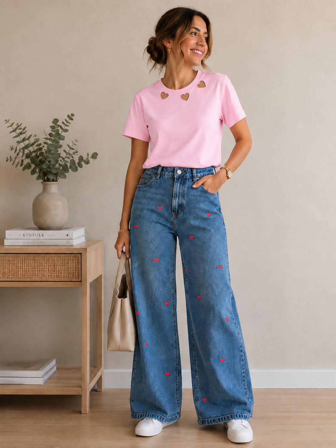 CAMISETA LOVE ROSA