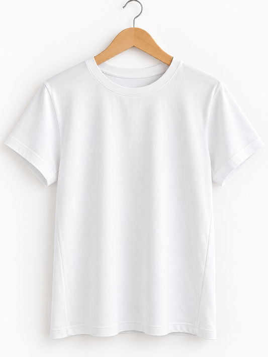 CAMISETA ESENCIAL MARFIL OVERSIZE