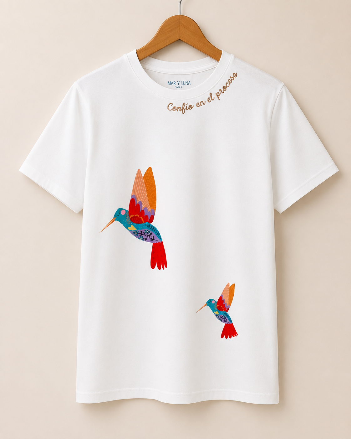 CAMISETA CONFIO EN EL PROCESO COLIBRIES