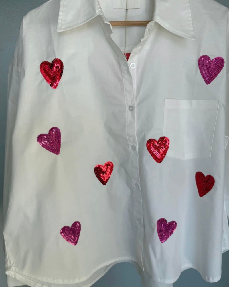CAMISA BRILLA TU CORAZON OVERSIZE