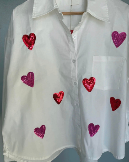 CAMISA BRILLA TU CORAZON OVERSIZE