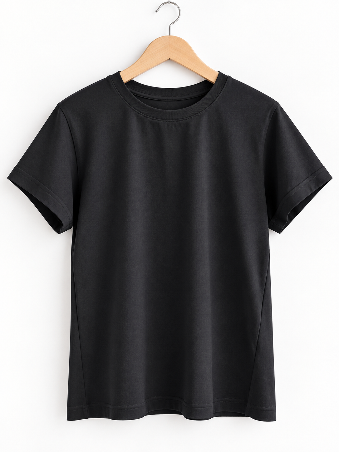 CAMISETA ESENCIAL NEGRO OVERSIZE