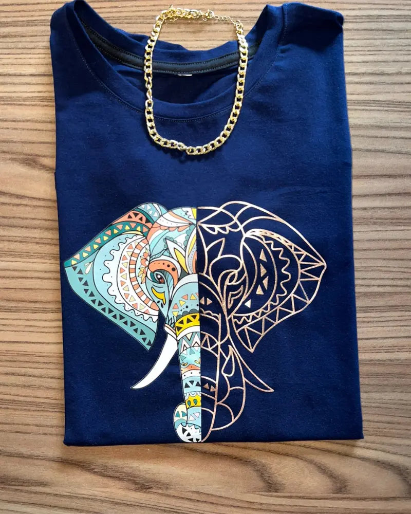 CAMISETA ELEFANTE METALICO