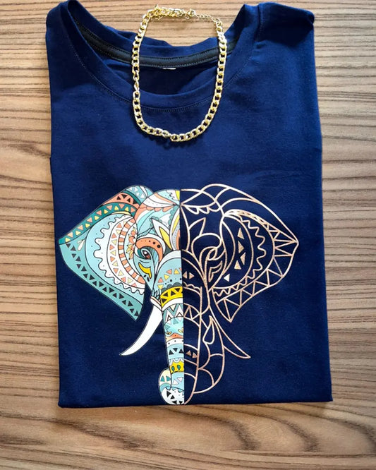 CAMISETA ELEFANTE METALICO