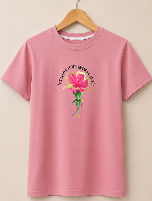 CAMISETA QUE BONITA FLOR