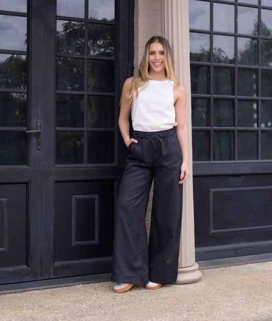 PANTALON CANDE PLANE AZUL TURQUI