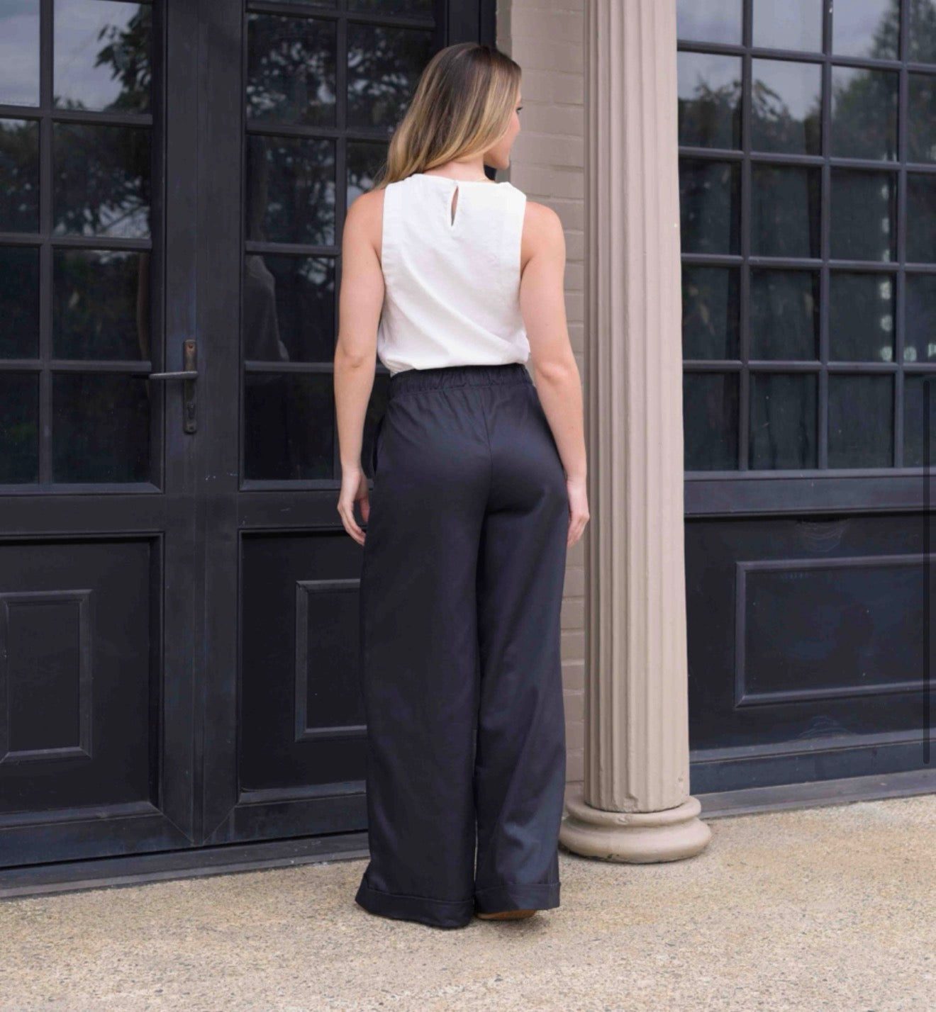 PANTALON CANDE PLANE AZUL TURQUI