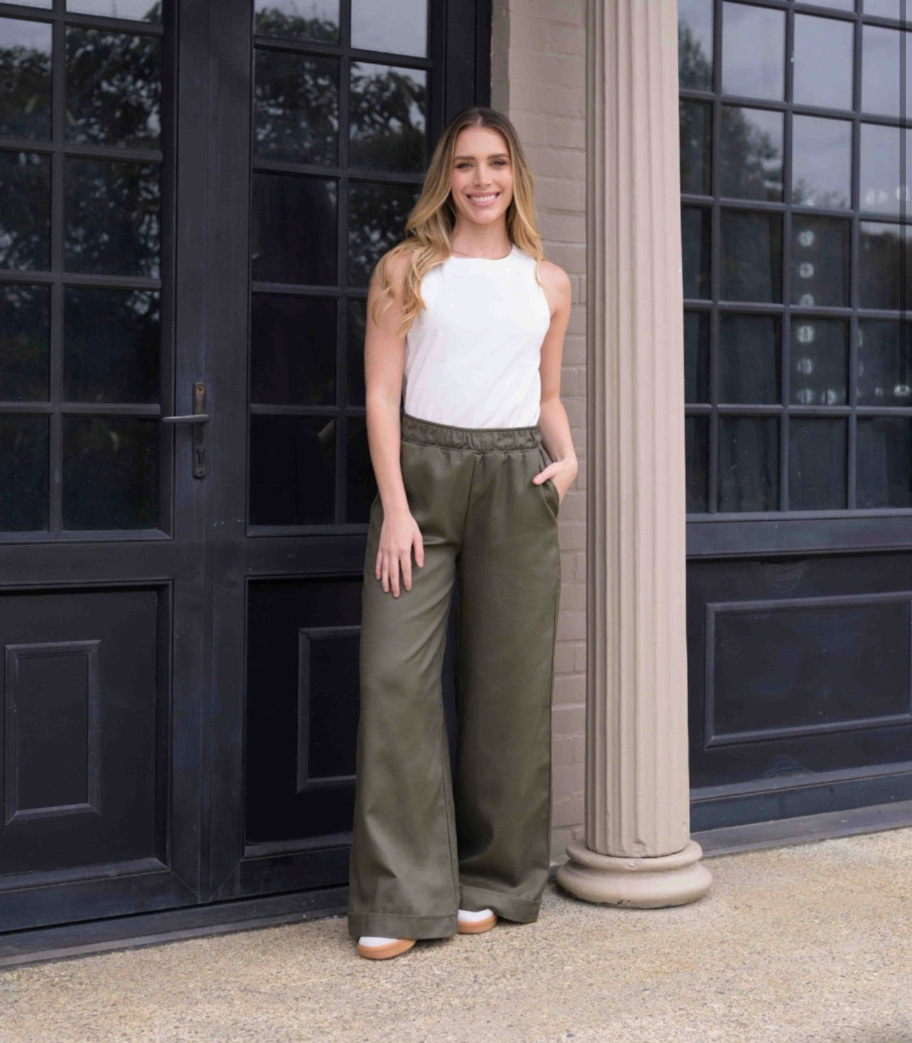 PANTALON CANDE PLANE VERDE